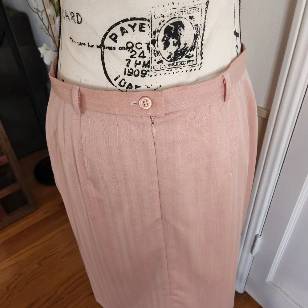 Escada Pastel Pink Margaretha Ley Pencil Skirt NWOT Sz 10